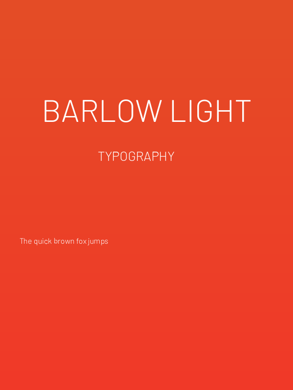 Barlow Light Poster