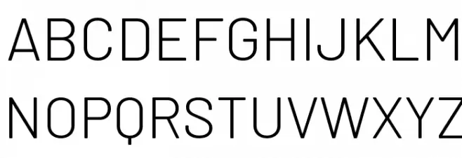 Barlow Light Font Litere mari
