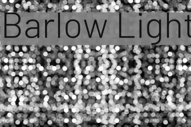 Barlow Light Font examples