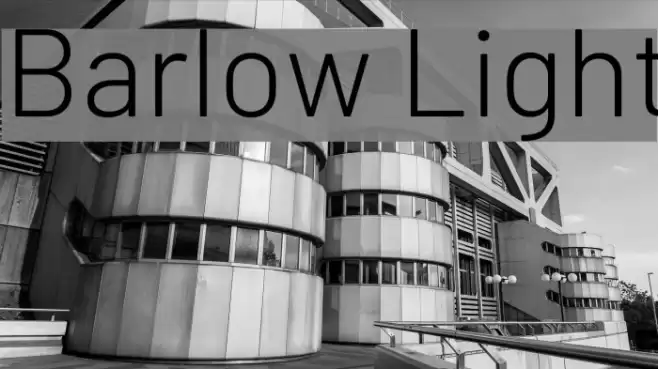 Barlow Light Font examples