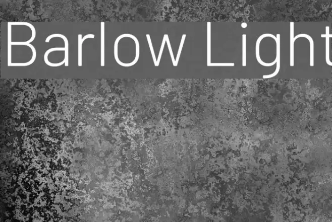 Barlow Light Font examples