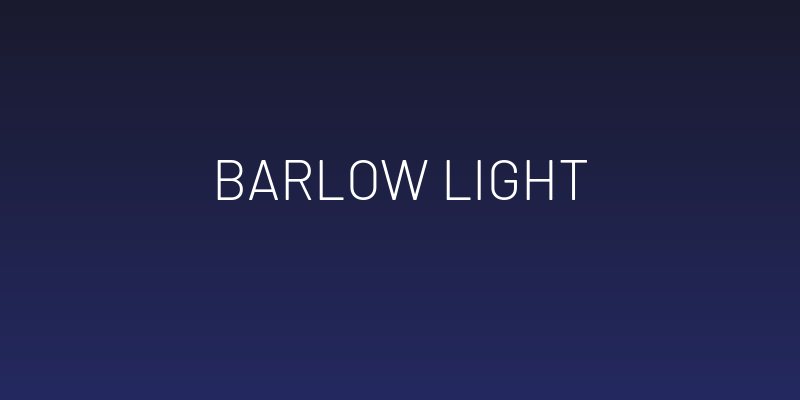 Barlow Light Social Header