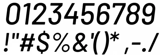 Barlow Medium Italic Font OTHER CHARS