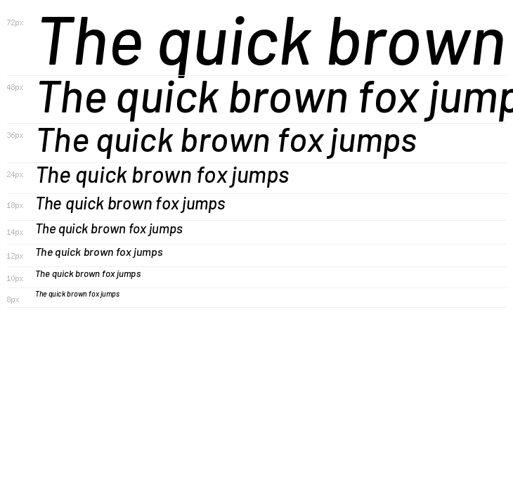 Barlow Medium Italic Waterfall