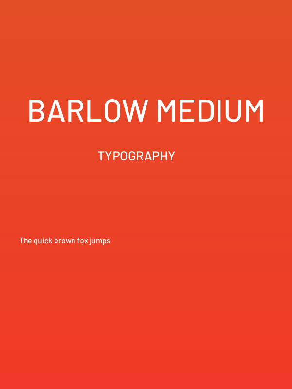 Barlow Medium Poster
