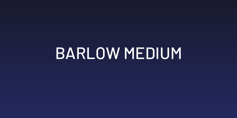Barlow Medium Social Header