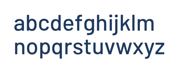 Barlow Medium Lowercase