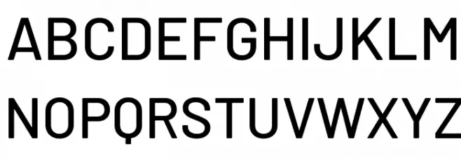 Barlow Medium Schriftart Groß
