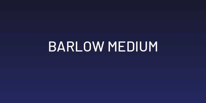 Barlow Medium Social Header