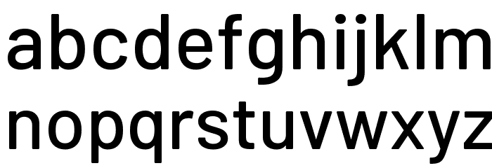 Barlow Medium Font LOWERCASE