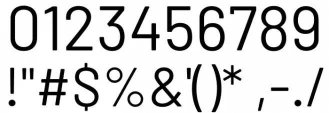 Barlow Regular Font OTHER CHARS