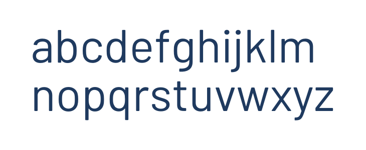 Barlow Regular Lowercase