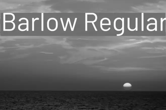 Barlow Regular Font examples