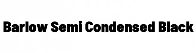 Barlow Semi Condensed Black  Frei Schriftart Herunterladen