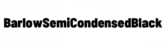 Barlow Semi Condensed Black  Fuentes Gratis Descargar