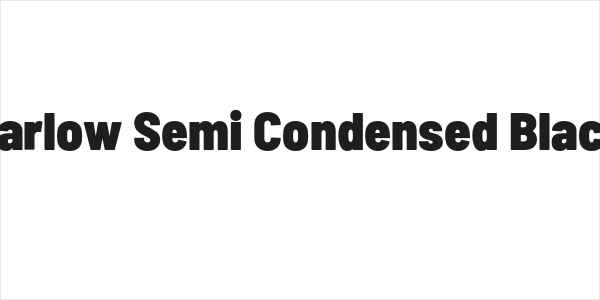 Barlow Semi Condensed Black Logo