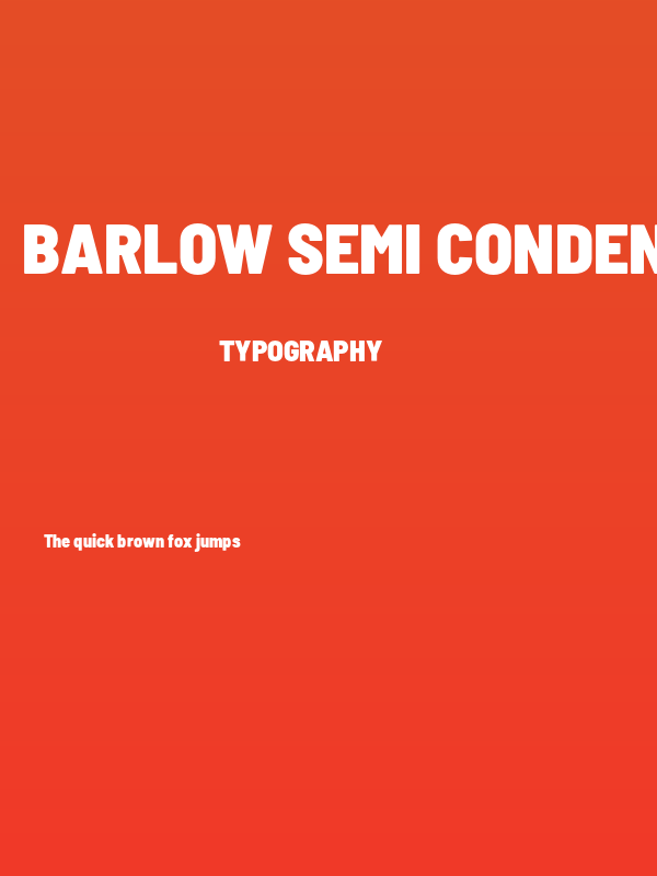 Barlow Semi Condensed Black Poster