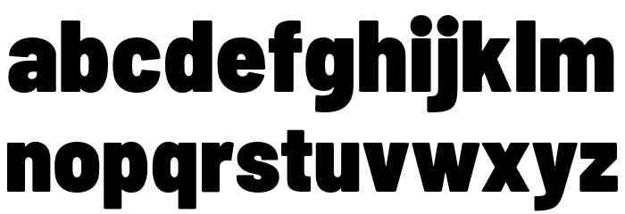 Barlow Semi Condensed Black Font LOWERCASE