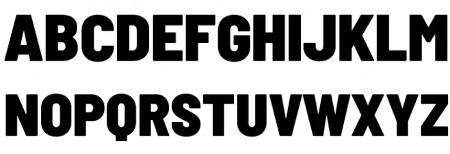 Barlow Semi Condensed Black Schriftart Groß