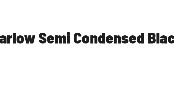 Barlow Semi Condensed Black Logo