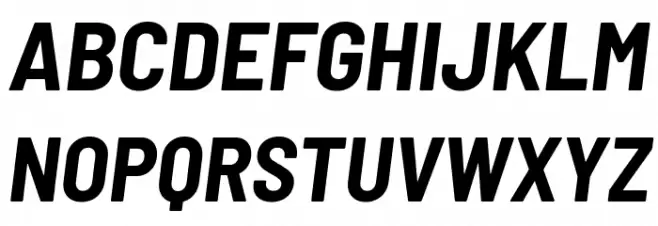 Barlow Semi Condensed Bold Italic خط أحرف كبيرة