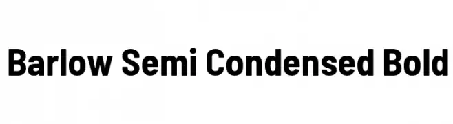 Barlow Semi Condensed Bold  Fuentes Gratis Descargar