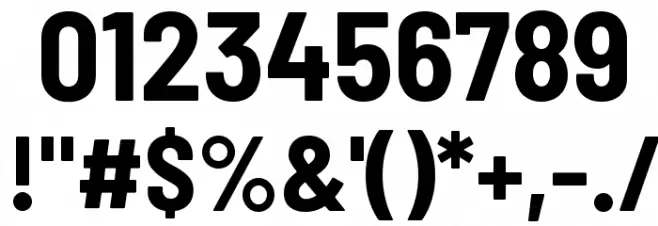 Barlow Semi Condensed Bold Font OTHER CHARS