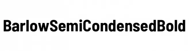 Barlow Semi Condensed Bold  Fuentes Gratis Descargar