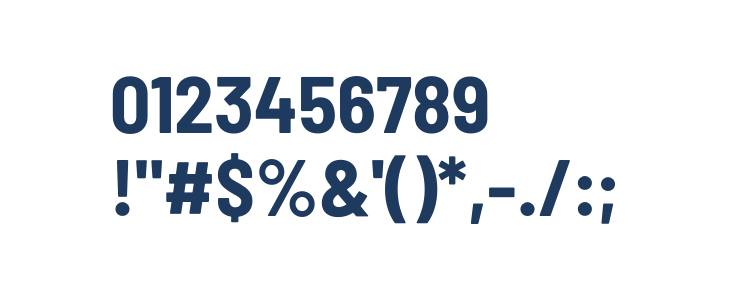 Barlow Semi Condensed Bold Other Characters