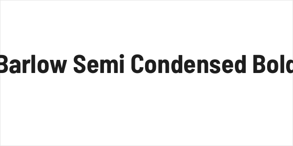 Barlow Semi Condensed Bold Logo