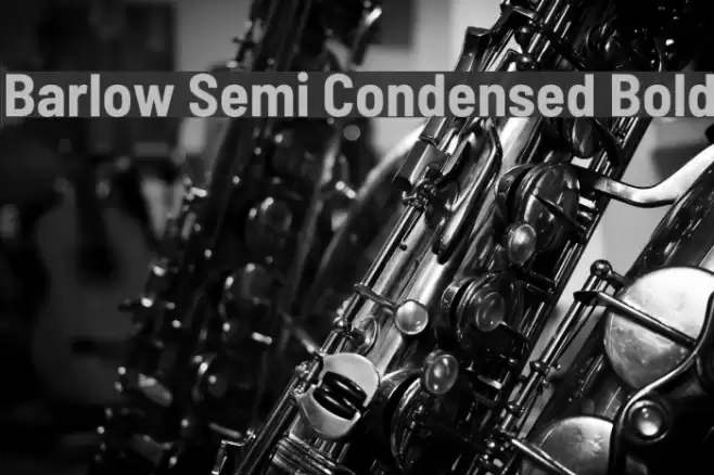 Barlow Semi Condensed Bold Font examples