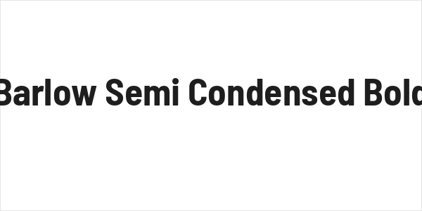 Barlow Semi Condensed Bold Logo
