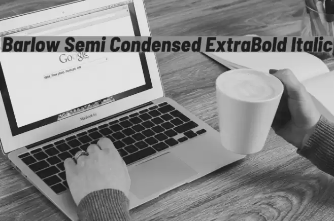 Barlow Semi Condensed ExtraBold Italic Polices examples