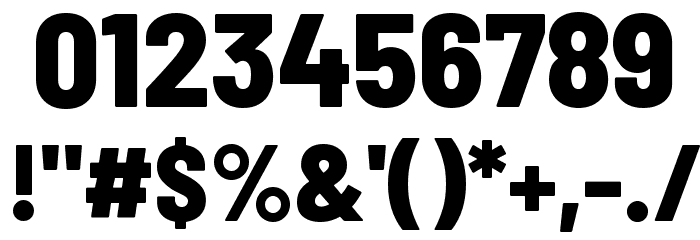 Barlow Semi Condensed ExtraBold Font OTHER CHARS