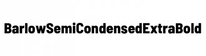 Barlow Semi Condensed ExtraBold  Fuentes Gratis Descargar
