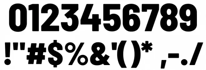 Barlow Semi Condensed ExtraBold Font OTHER CHARS