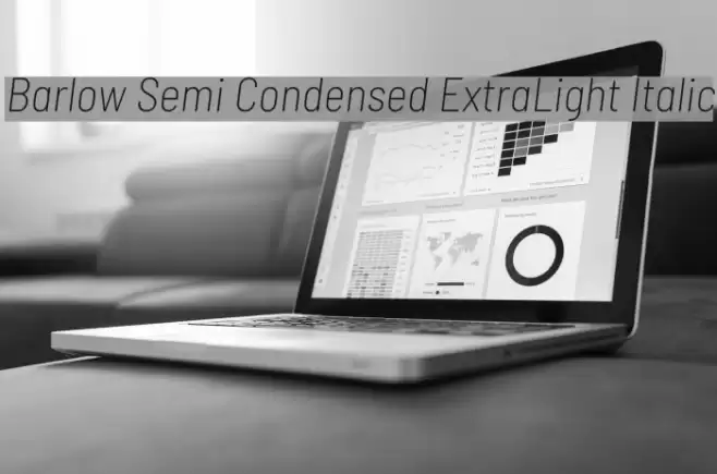 Barlow Semi Condensed ExtraLight Italic Font examples