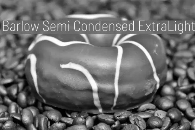 Barlow Semi Condensed ExtraLight Font examples
