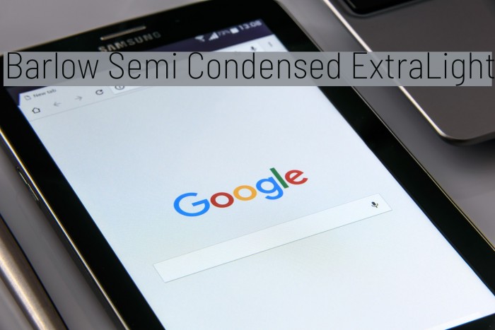 Barlow Semi Condensed ExtraLight Font examples