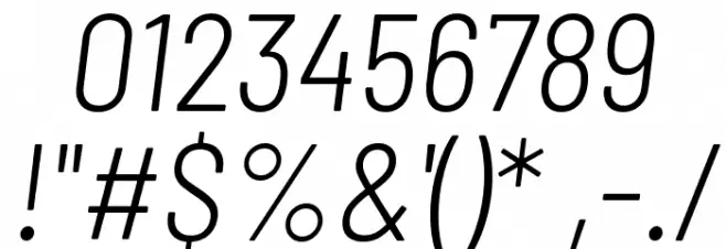 Barlow Semi Condensed Light Italic Font OTHER CHARS