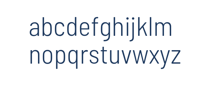 Barlow Semi Condensed Light Lowercase