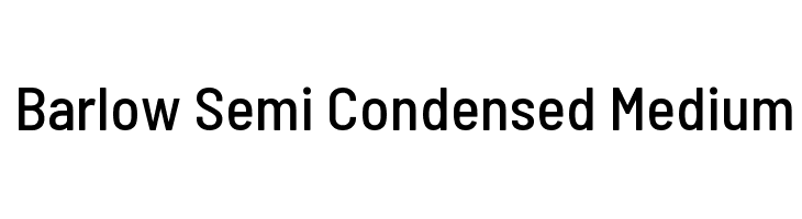 Barlow Semi Condensed Medium  Frei Schriftart Herunterladen
