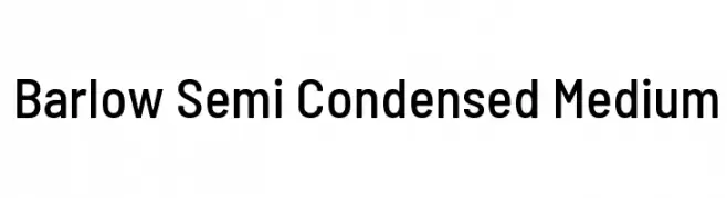 Barlow Semi Condensed Medium  baixar fontes gratis