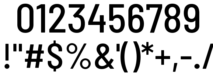 Barlow Semi Condensed Medium Font OTHER CHARS