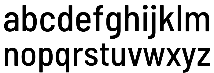 Barlow Semi Condensed Medium Font LOWERCASE