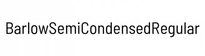 Barlow Semi Condensed Regular  Frei Schriftart Herunterladen