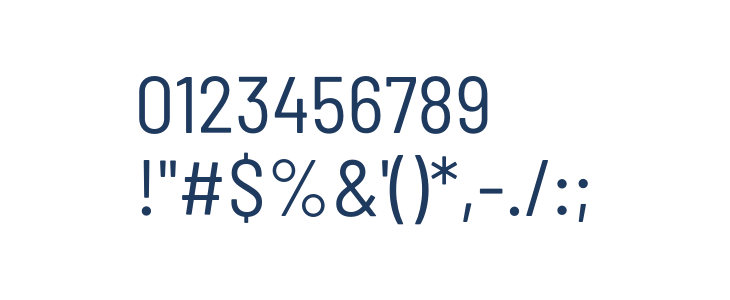 Barlow Semi Condensed Regular Other Characters