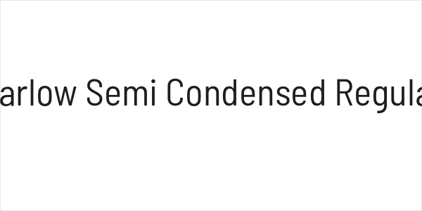 Barlow Semi Condensed Regular Logo