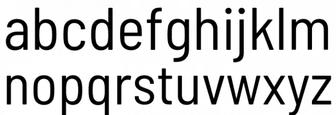 Barlow Semi Condensed Regular 字体 小写