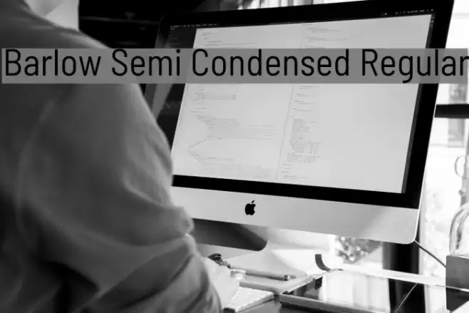 Barlow Semi Condensed Regular Font examples